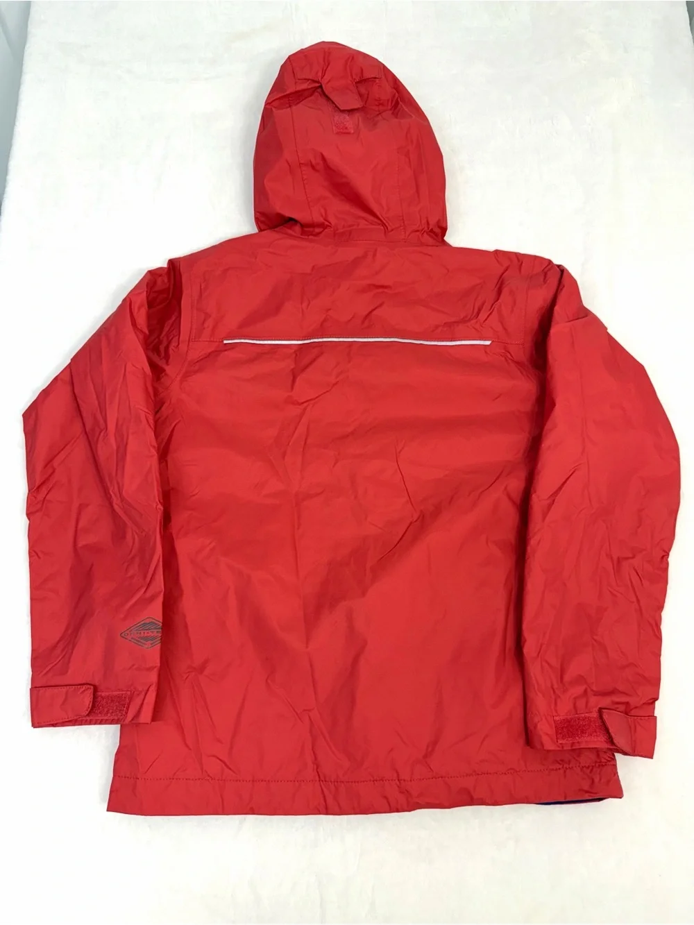 Columbia boys Small 6/7Omni tech waterproof jacket Red Good Full Zip Lightweight